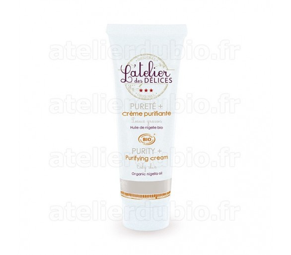 Crème Purifiante Ligne Pureté Plus - Atelier des Délices - Tube de 50ml