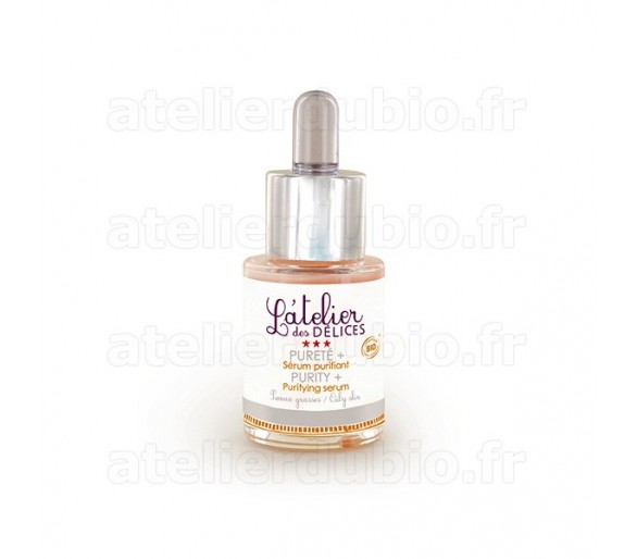 Sérum Purifiant Ligne Pureté Plus - Atelier des Délices - Flacon pipette de 15ml