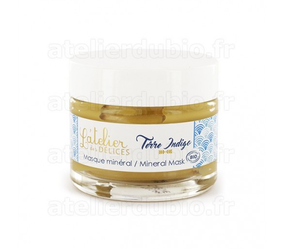 Masque Minéral Terre Indigo 110166 Atelier des Délices - Pot 50ml