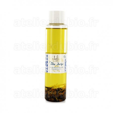 Huile Sèche Fleurie Terre Indigo 110171 Atelier des Délices - Flacon 100ml