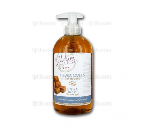 Gel Douche Format Familial Hydra Corps - Atelier des Délices - Flacon pompe 500 ml